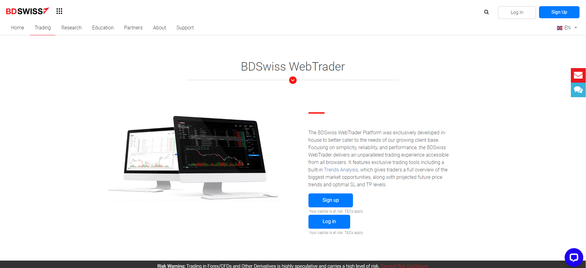 BDSwiss Web