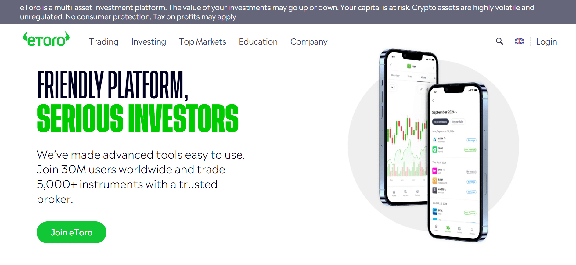 Best Forex Broker for beginners - eToro Singapore