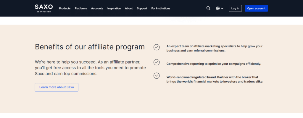 Saxo Bank Affiliate Programs