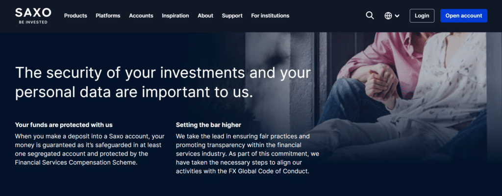 Saxo Bank Review Security Measures