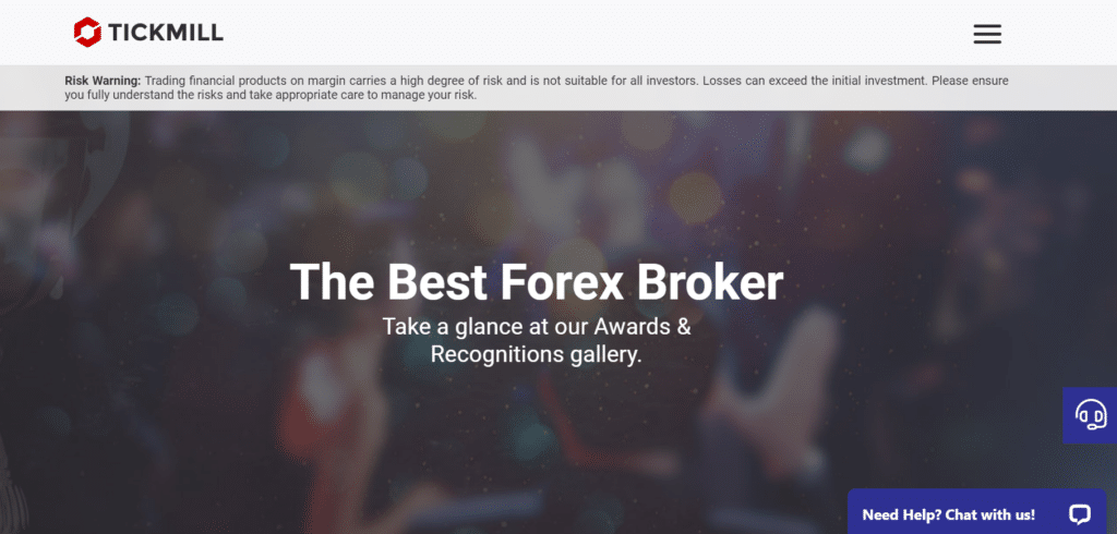 Tickmill Awards and Recognition