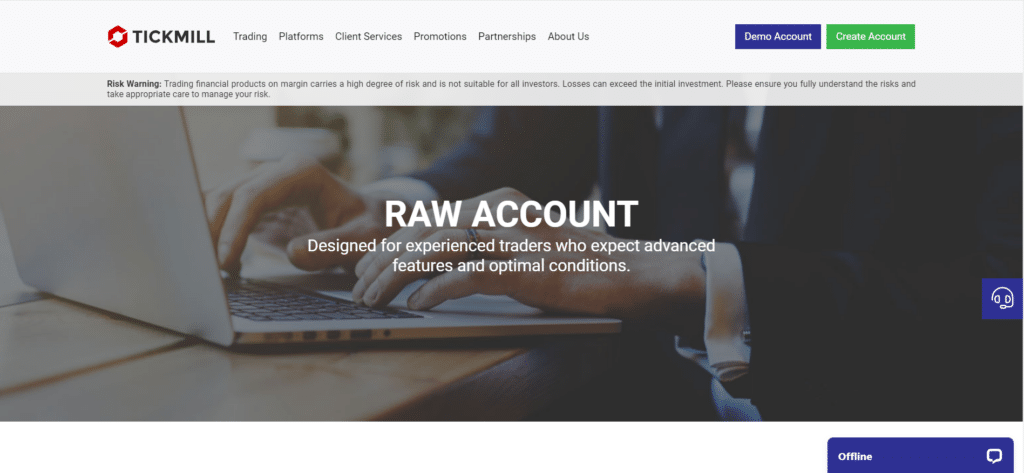 Tickmill Raw Account
