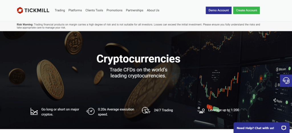 Tickmill which markets can you trade with