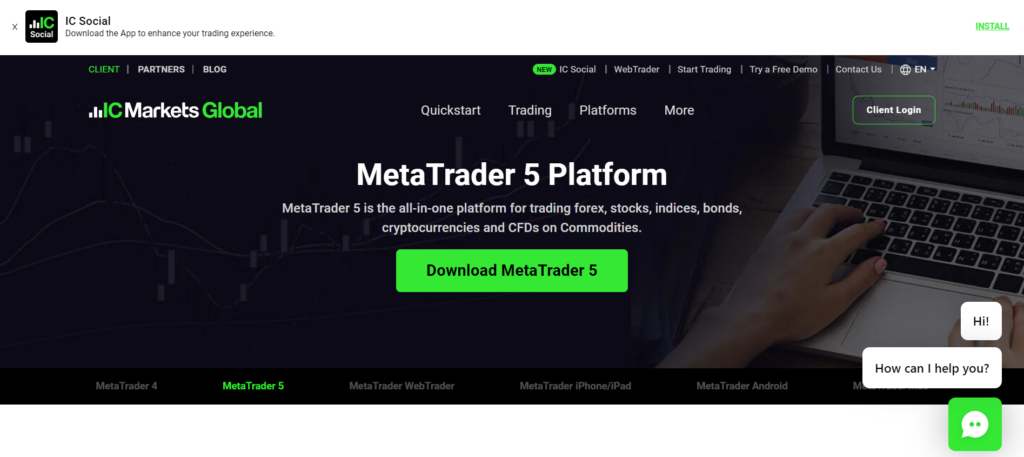 IC Markets Review MetaTrader 5