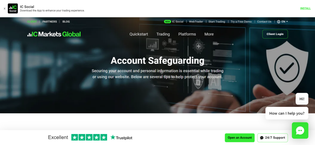 IC Markets Review Security Measures